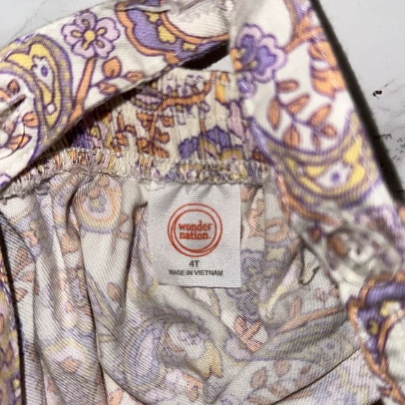 Wonder nation Floral Button-Down dress size 4T - Picture 5 of 7